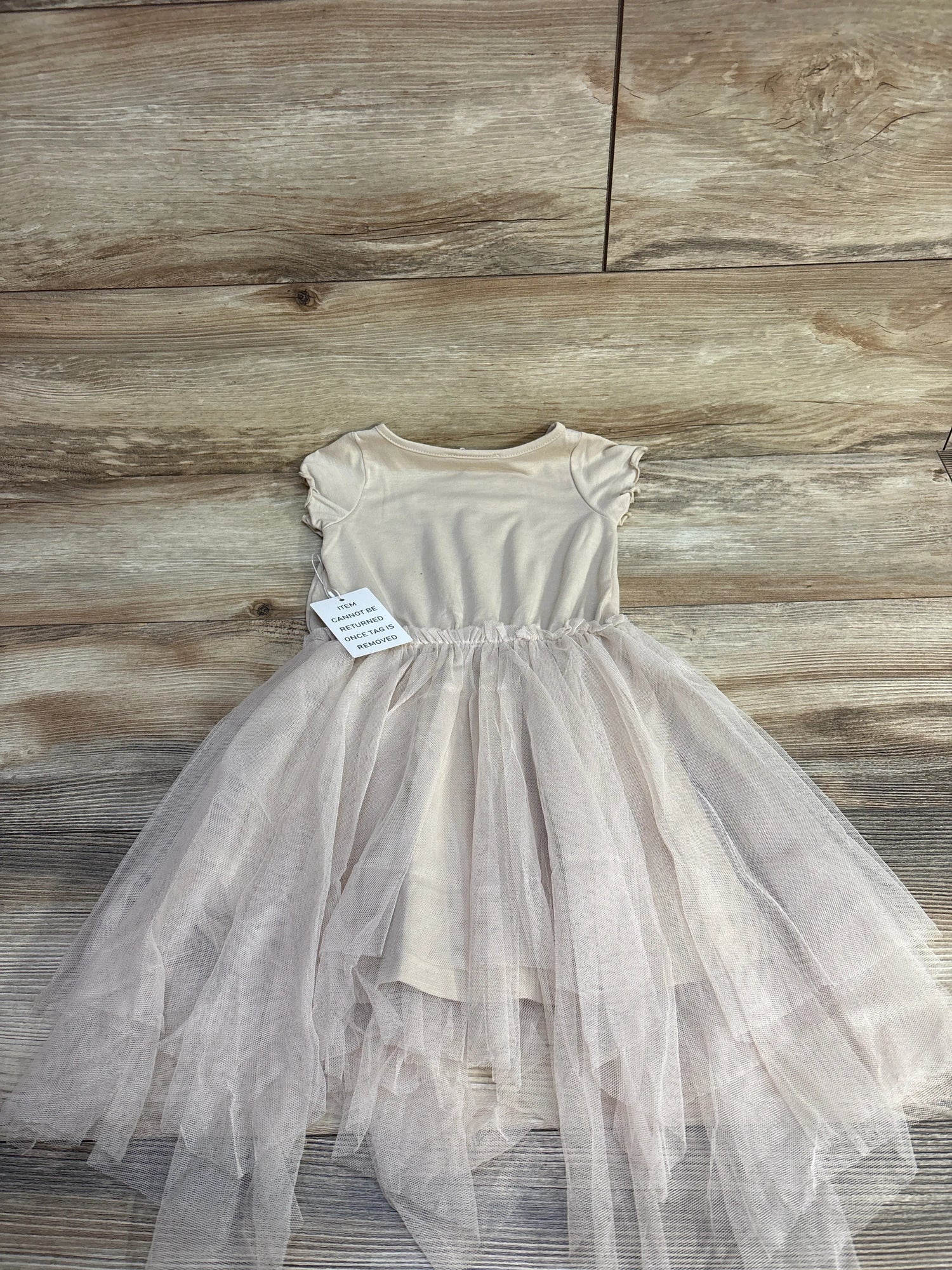 NEW Mia Joy "Je T'aime Paris" Feya Dress In Sand sz 3T - Me n Mommy To Be
