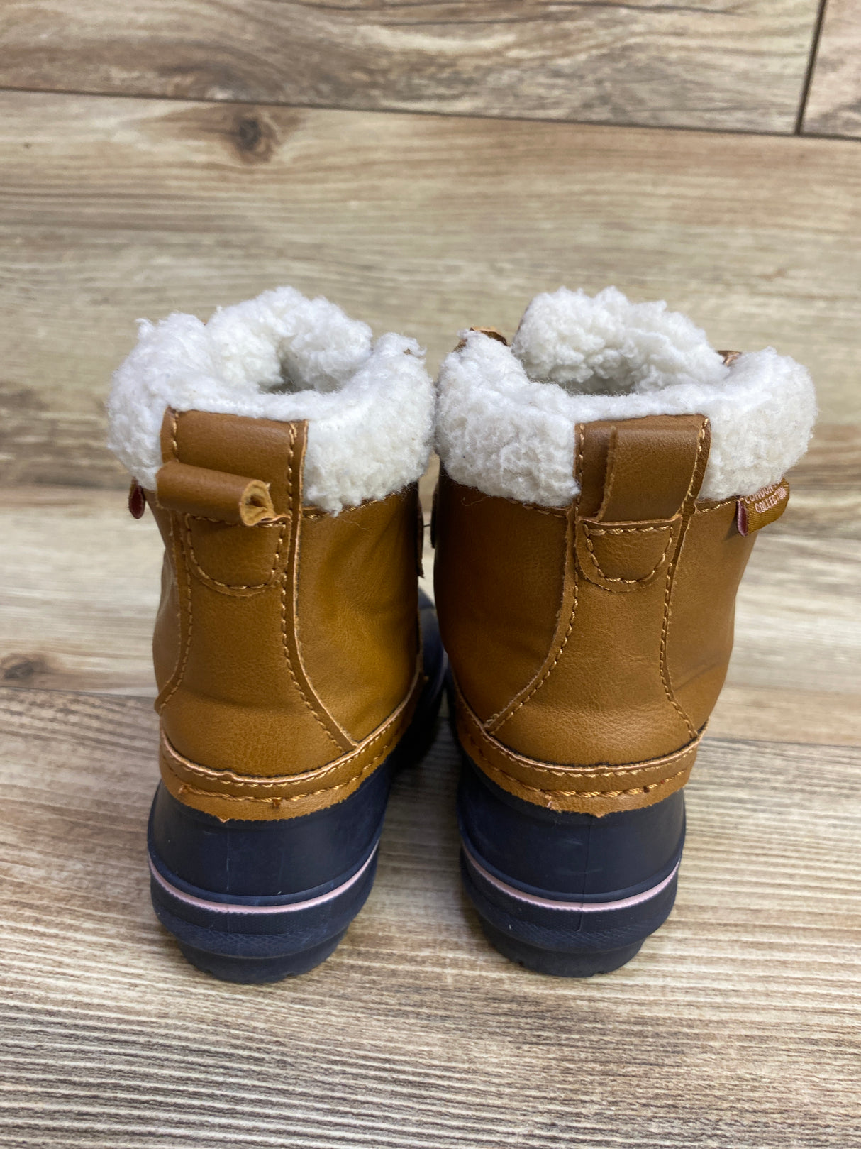 London Fog Faux Fur Winter Snow Boots Brown sz 5c