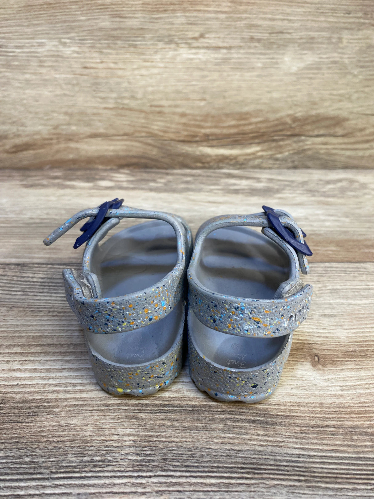 First Steps Double Buckle Sandals Grey sz 4c