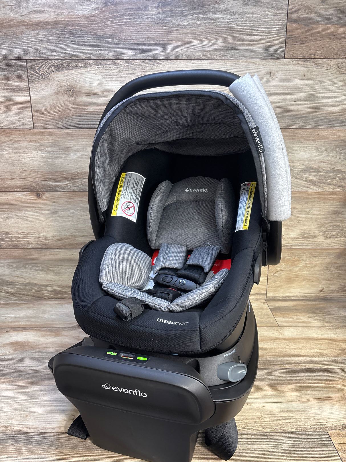 NEW Evenflo Shyft Intuiti Travel System with Revolve180 LiteMax NXT Car Seat, Fossil Gray