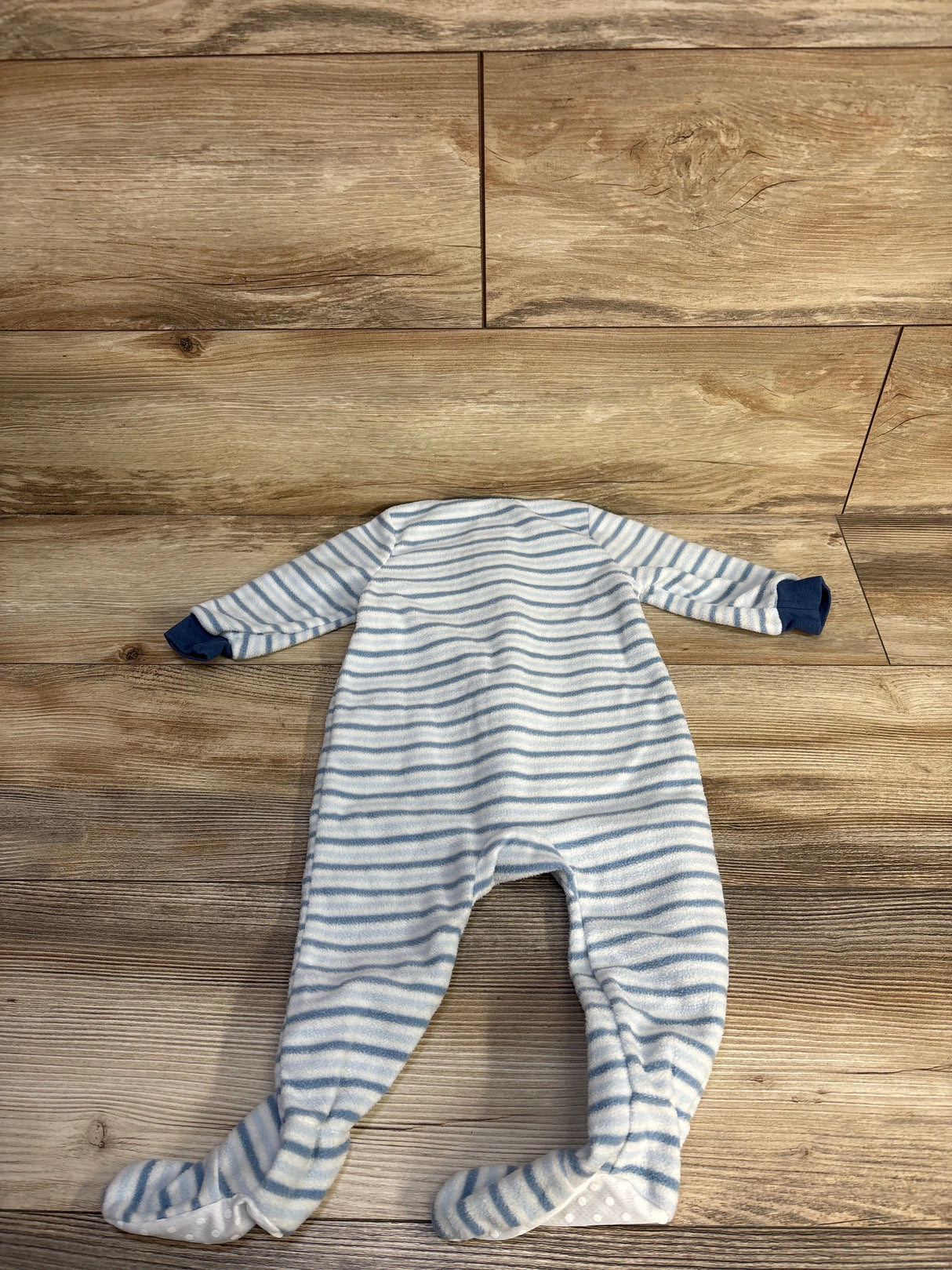 Chick Pea Striped Blanket Sleeper White sz 12m