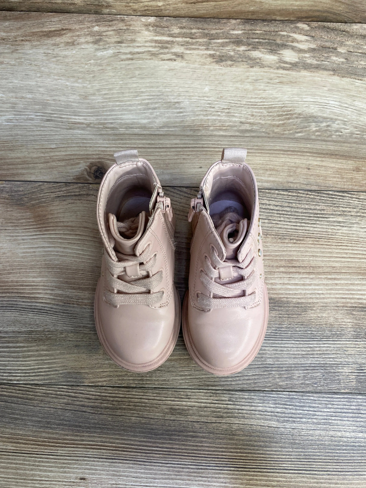 Cat & Jack Amaya Lace-Up Combat Boots Pink sz 6c - Me n Mommy To Be