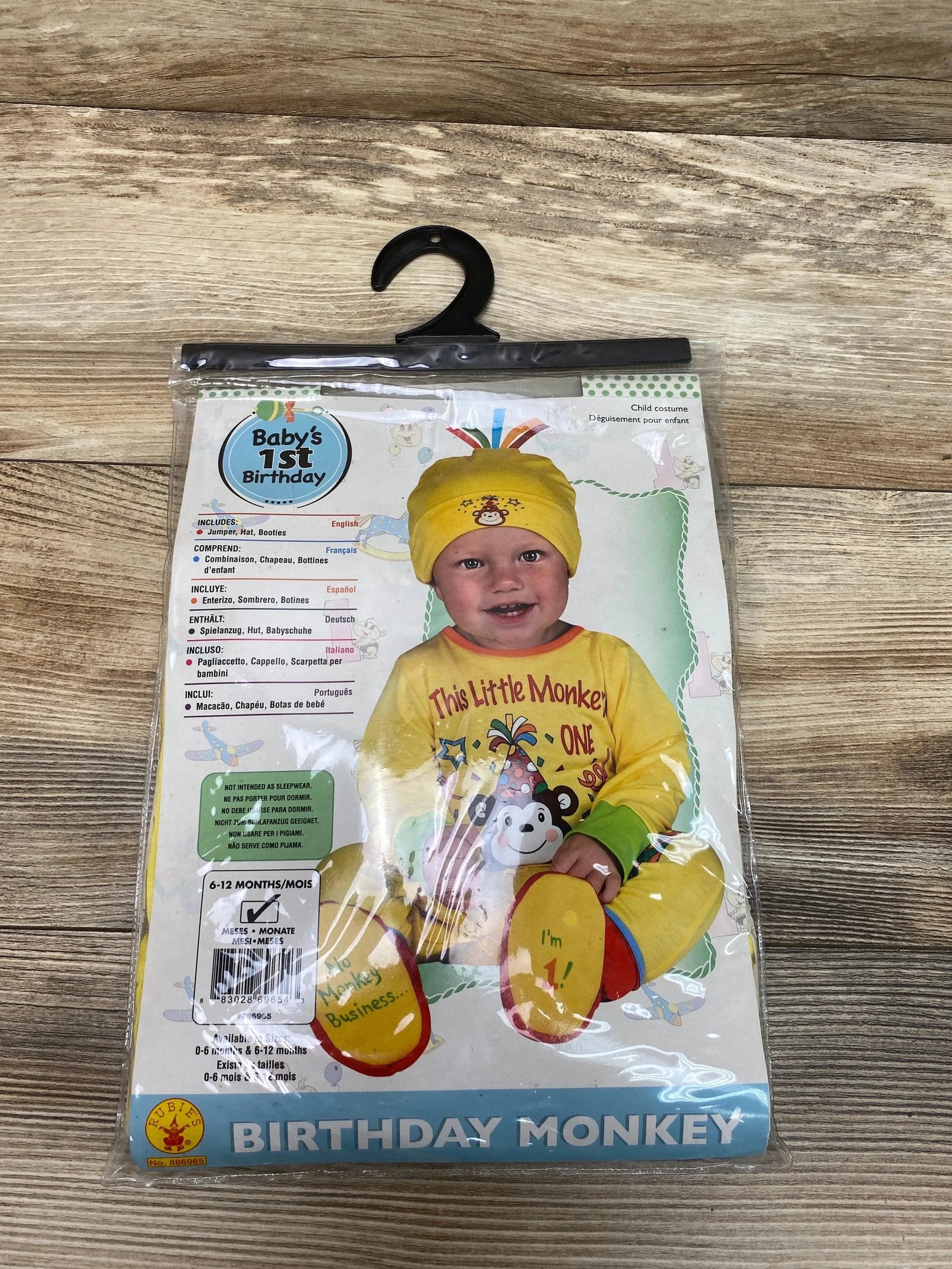 Rubie's NEW 1st Birthday Monkey Costume sz 6-12m - Me 'n Mommy To Be