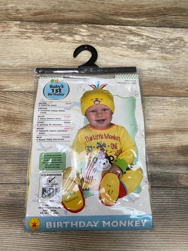Rubie's NEW 1st Birthday Monkey Costume sz 6-12m - Me 'n Mommy To Be