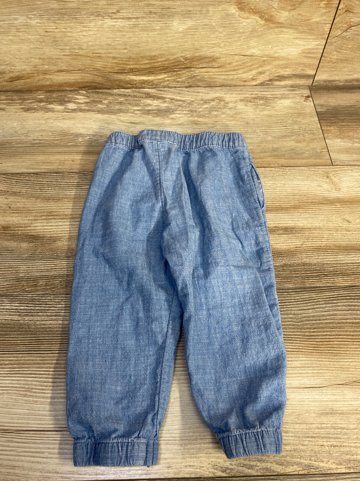 Wonder Nation Chambray Drawstring Pants Blue sz 18m
