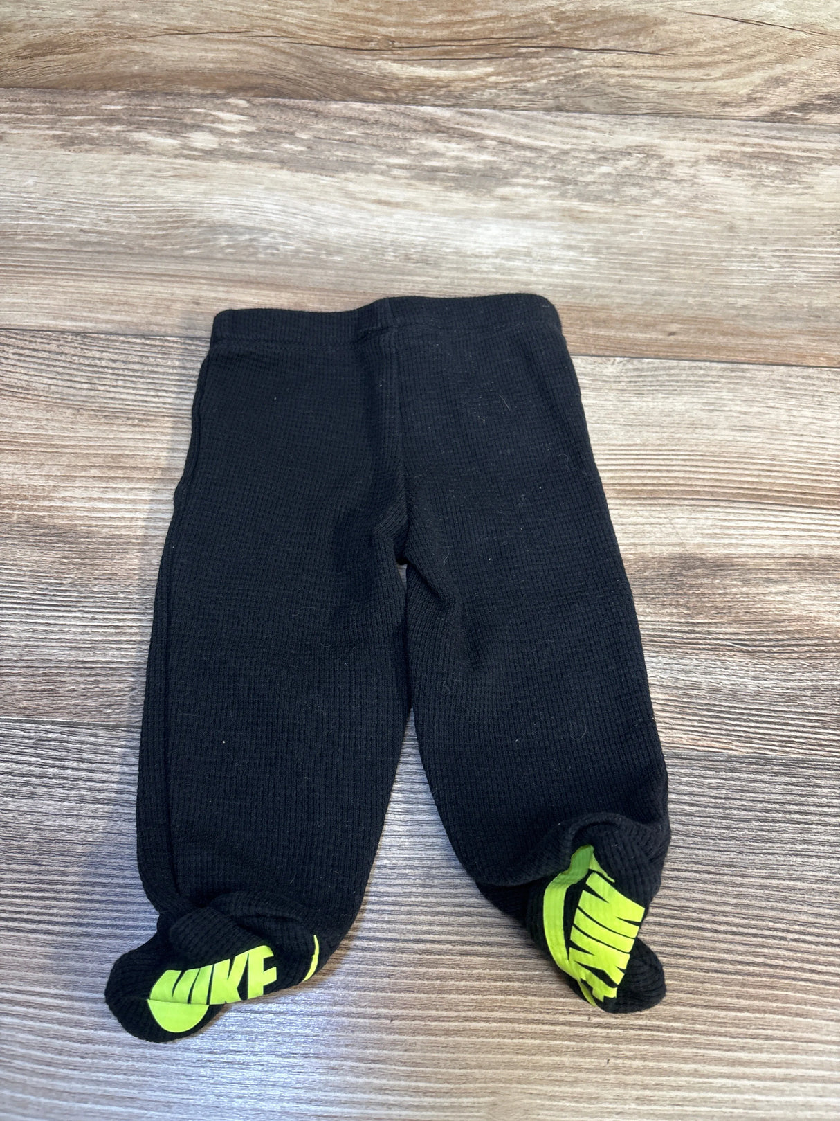 Nike Waffle Knit Footed Pants Black sz Newborn