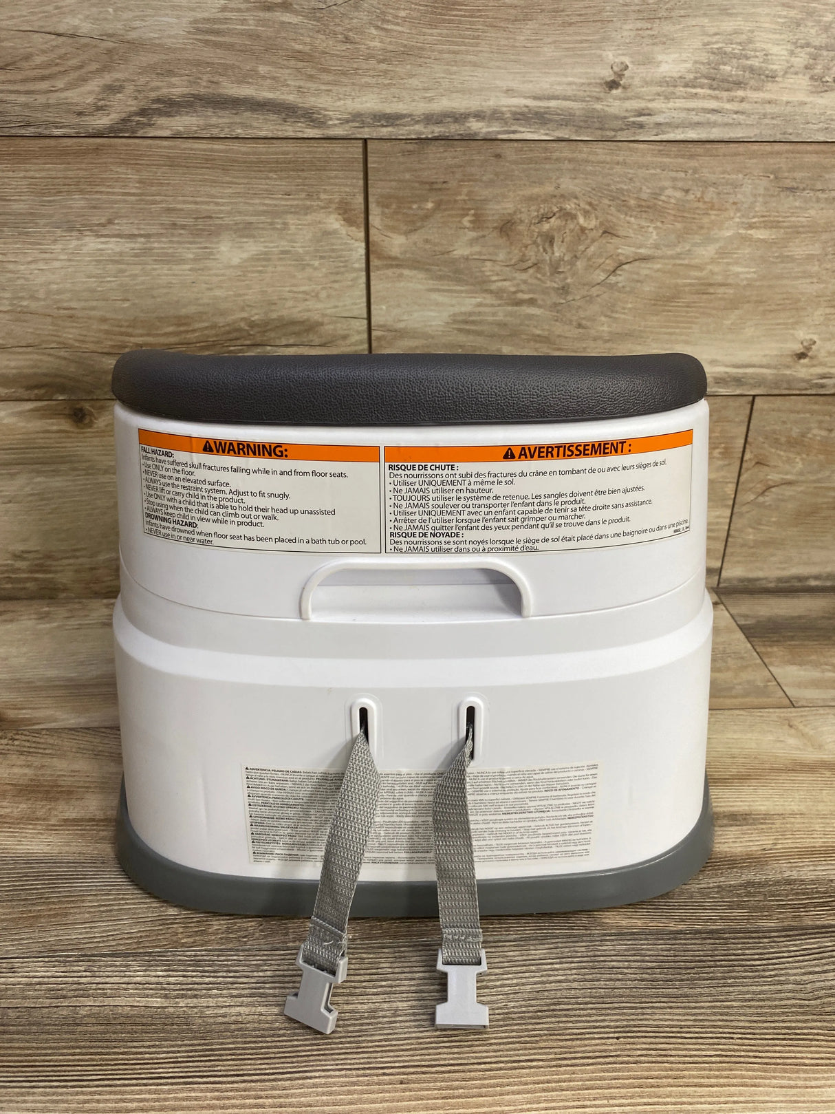 Ingenuity Baby Base 2-in-1 Booster Feeding and Floor Seat - Grey