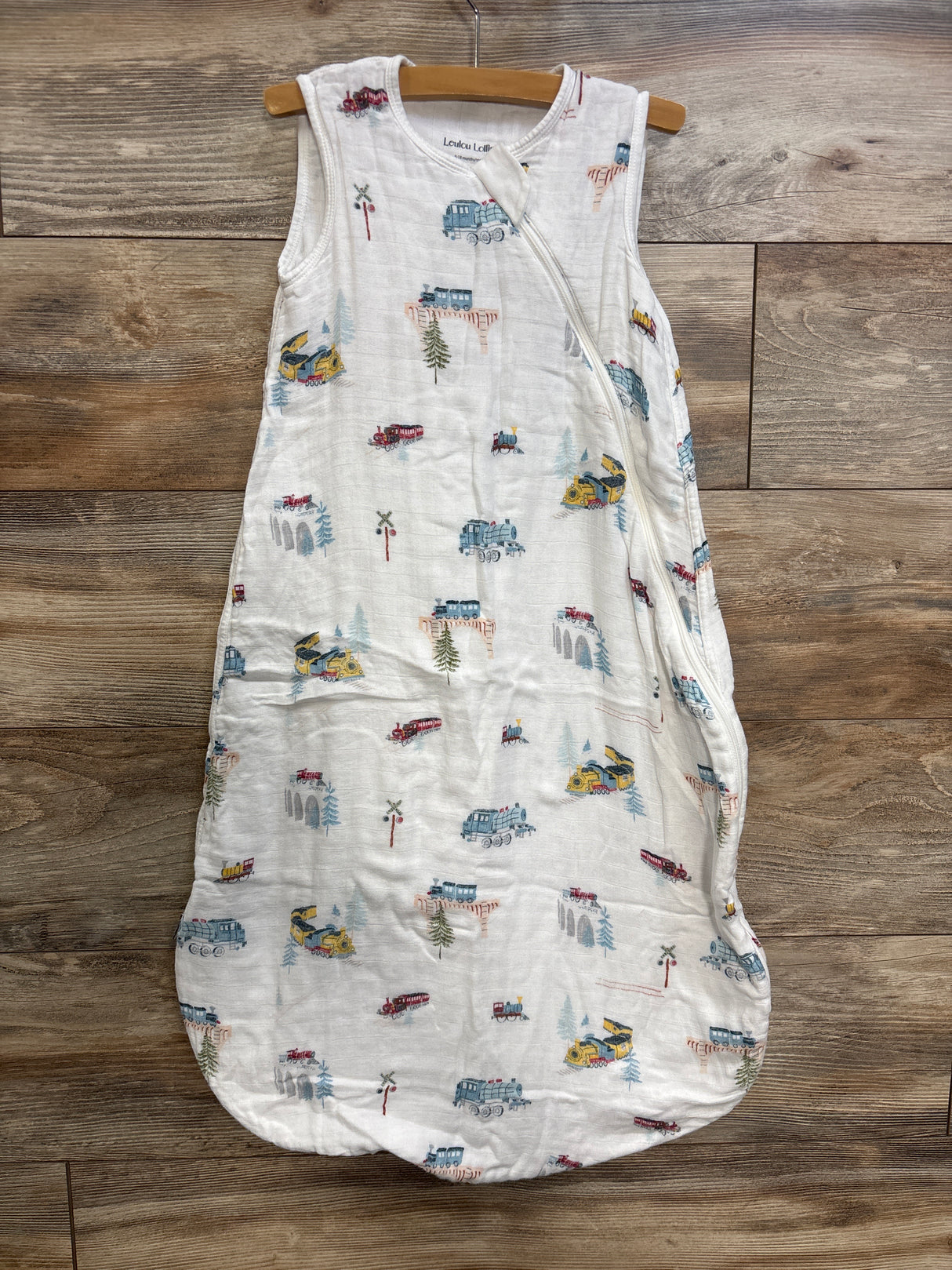 Loulou Lollipop Bamboo Muslin Lightweight Sleep Bag White sz 6-18m