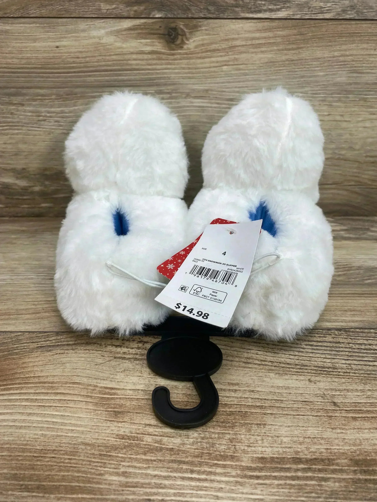 NEW Rudolph the Red Nosed Reindeer" Abominable Snowman "Bumble" Slippers White Sz 4c - Me n Mommy To Be