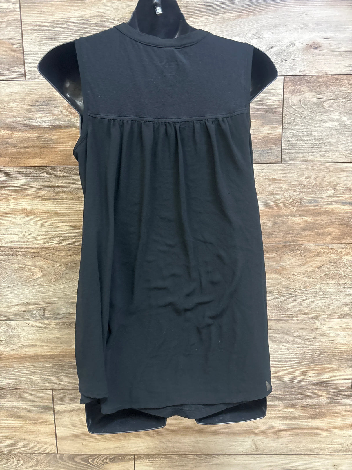 Liz Lange Sheer Back Tank Top Black sz XS