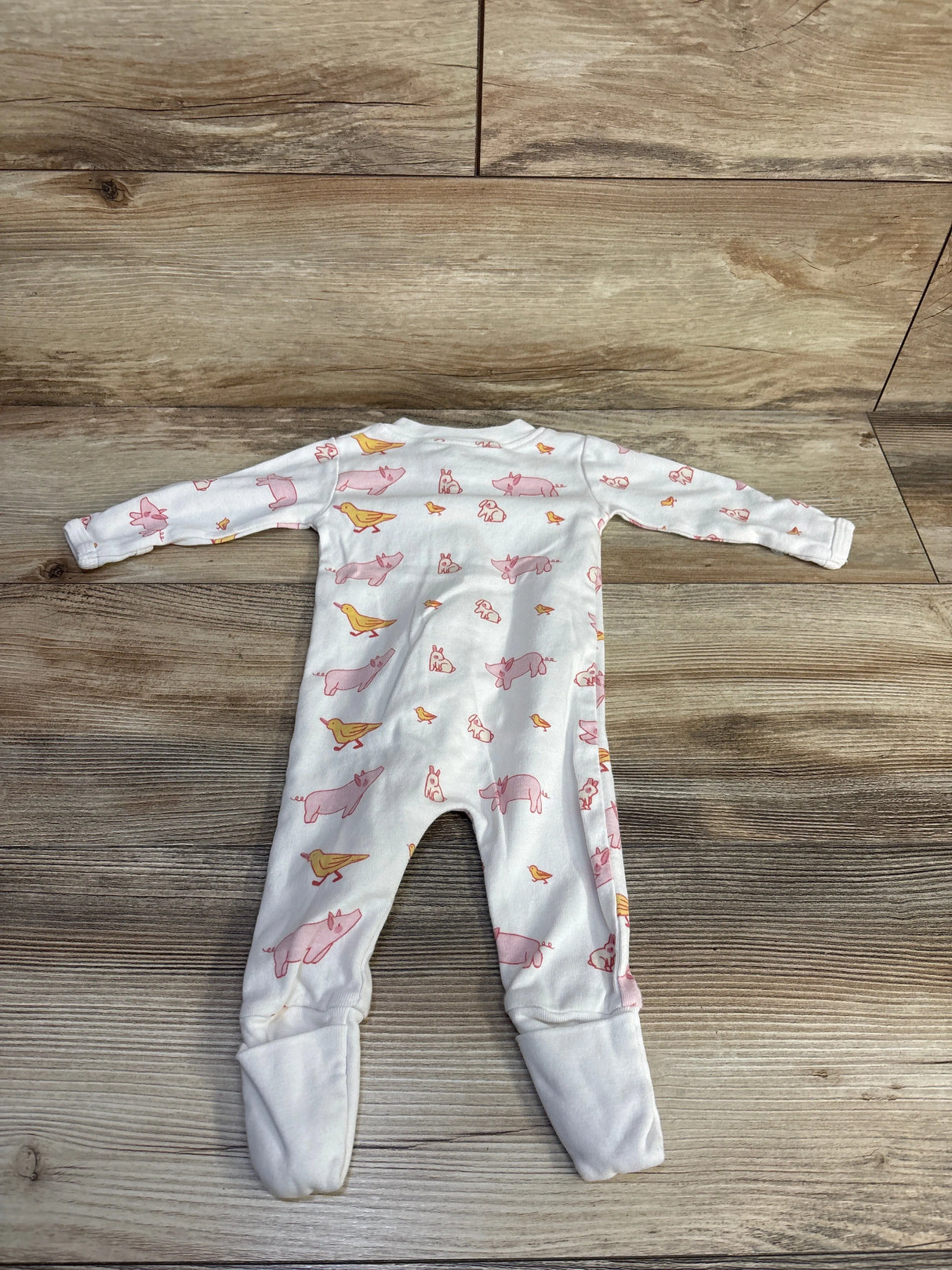 M+A by Monica + Andy Wild Animal Sleeper White sz 0-3m