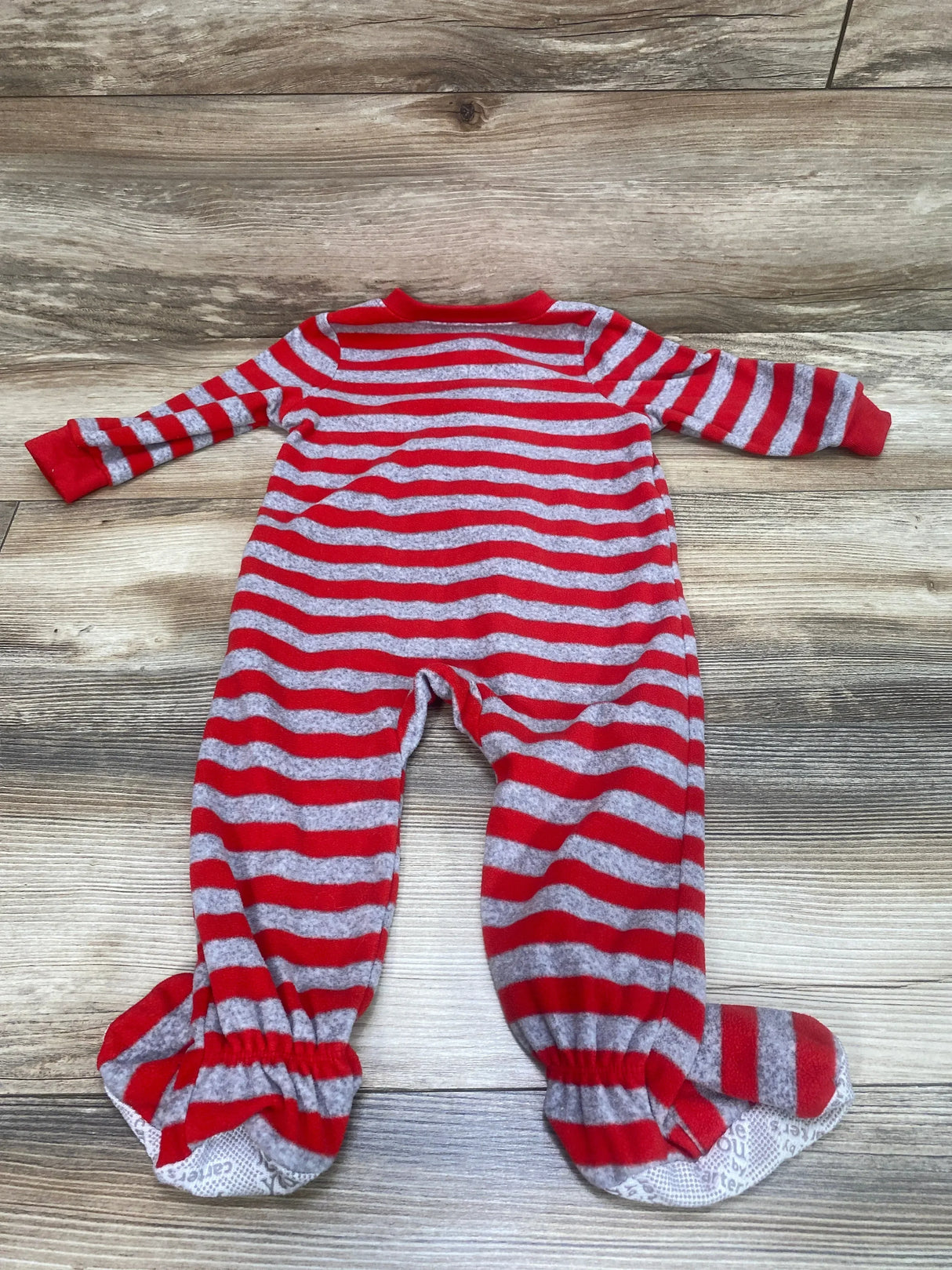 Just One You Striped Santa Blanket Sleeper Red sz 12m - Me n Mommy To Be