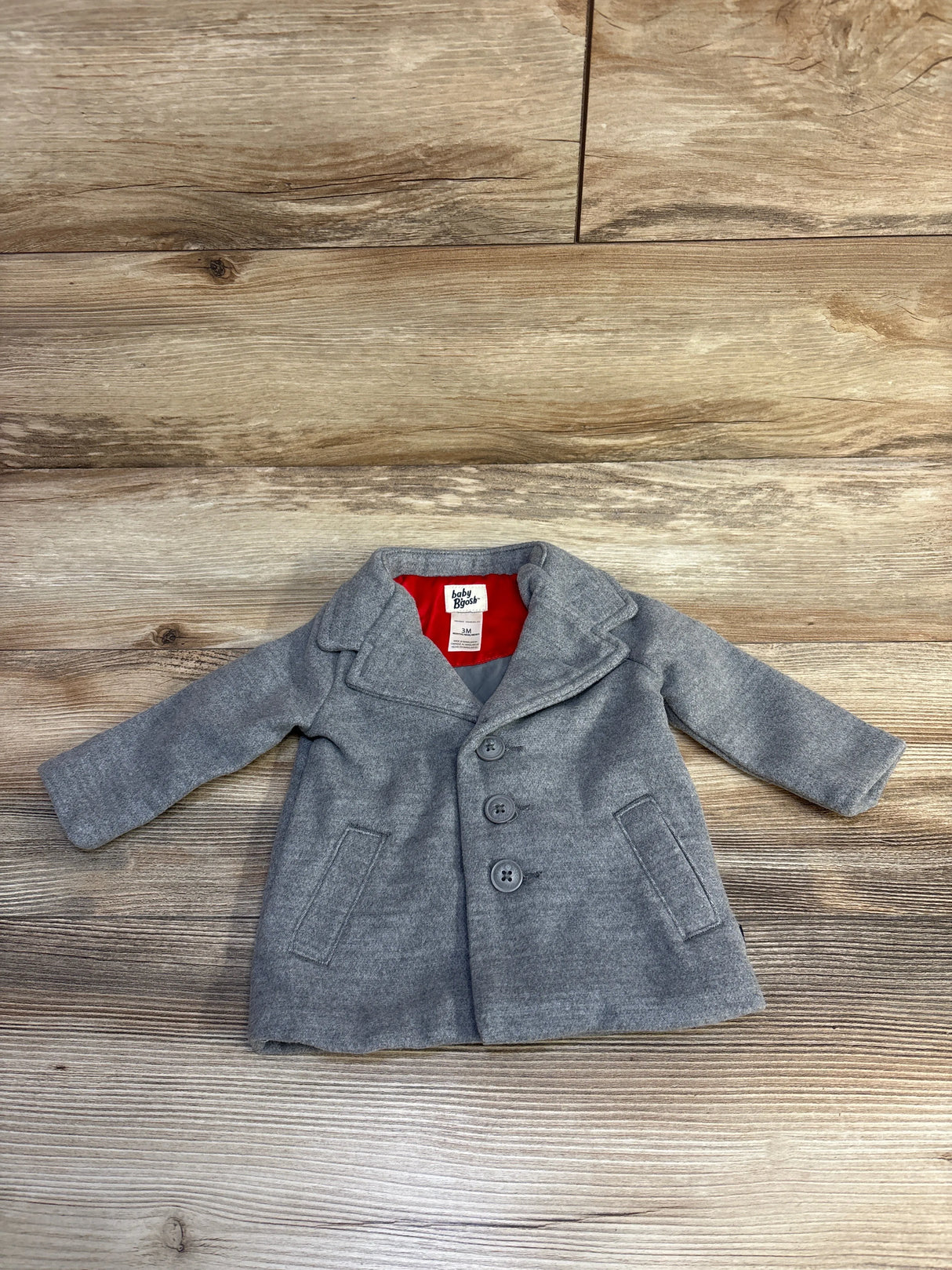 OshKosh Pea Coat Grey sz 3m