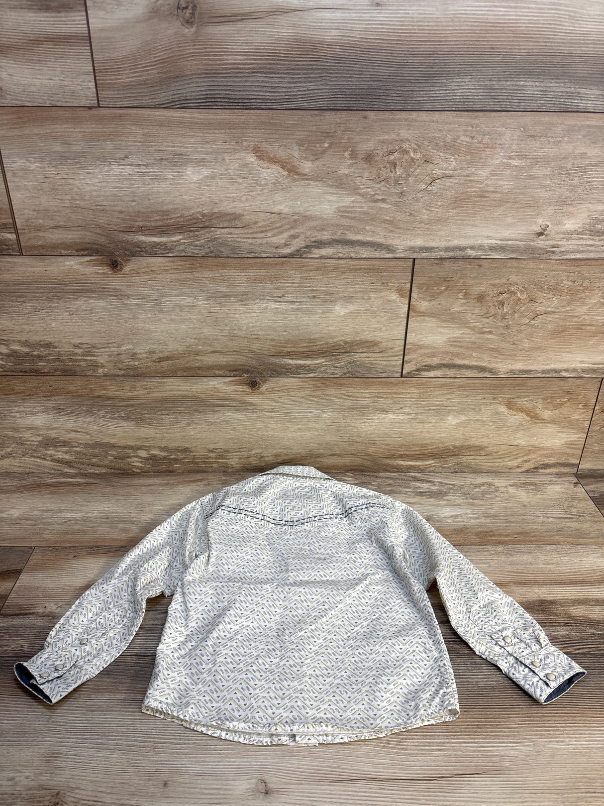 Cody James Pearl Button Up Flannel Cream sz 3T