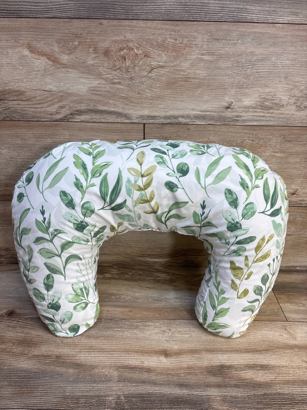 Boppy Nursing Pillow with Leaf Slipcover