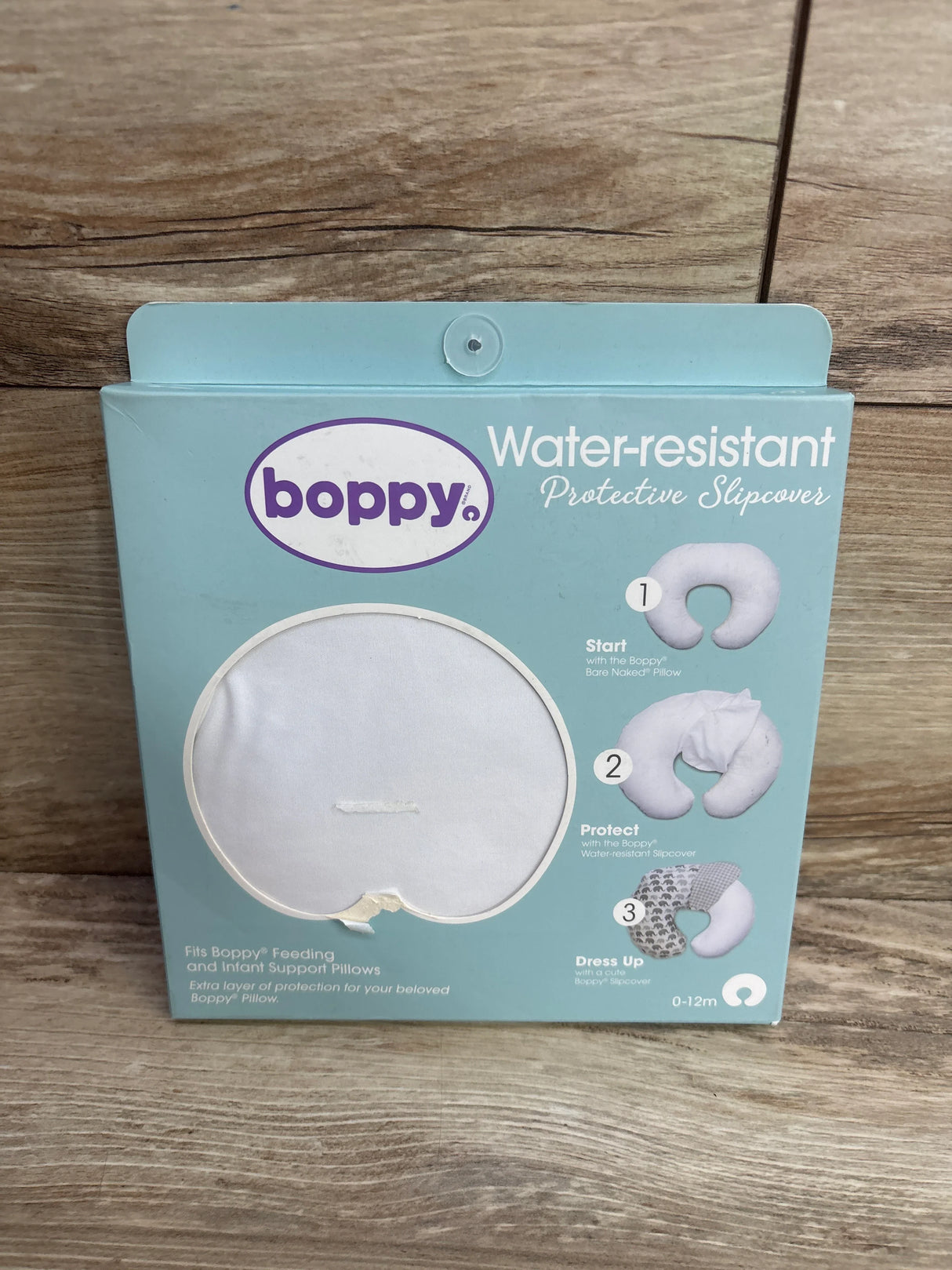 NEW Boppy Water-Resistant Nursing Pillow Protective Slipcover - White