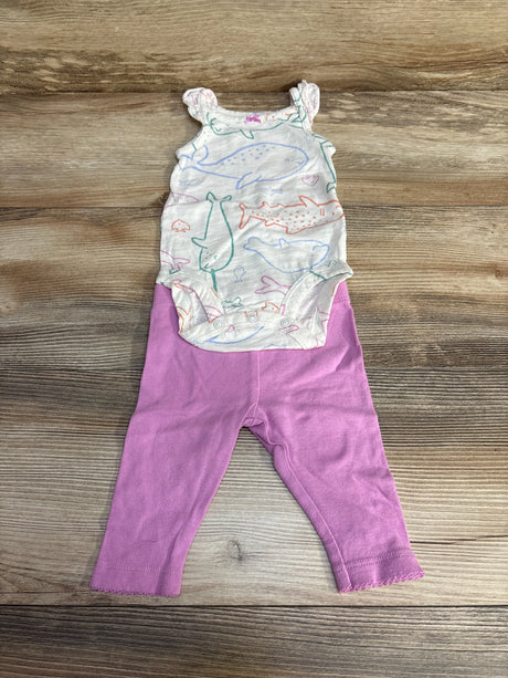 Carter's 2pc Whale Print Bodysuit & Leggings White sz 3m - Me n Mommy To Be