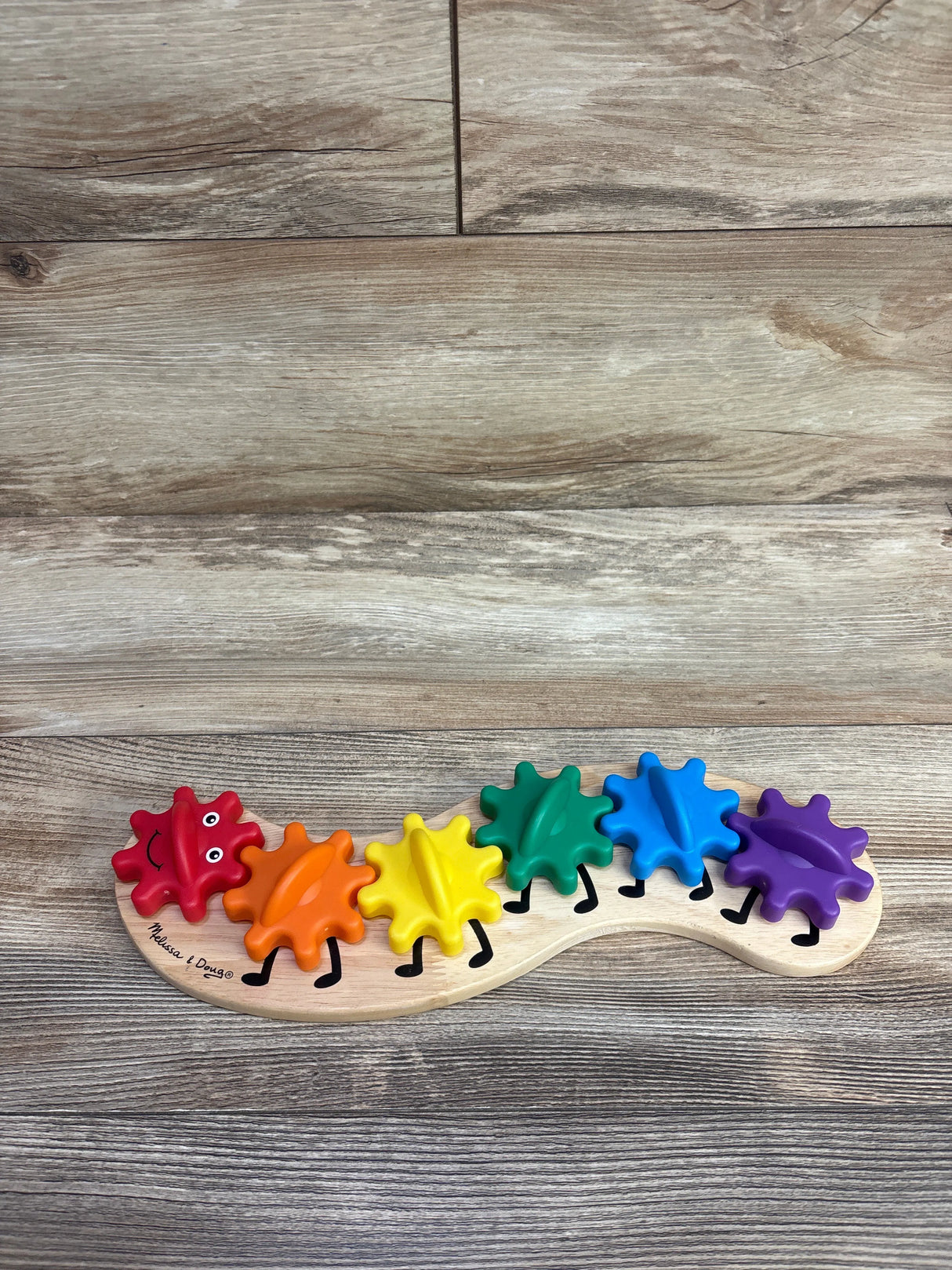 Melissa & Doug Rainbow Caterpillar Gear Toy