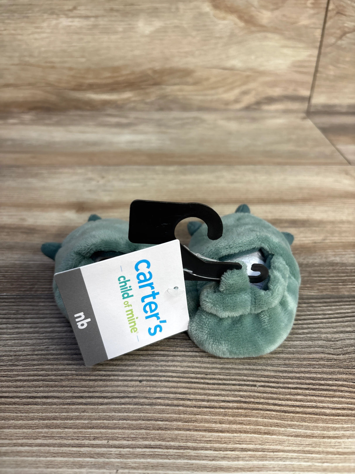 NEW Child Of Mine Plush Dinosaur Claw Slippers sz 0/1c