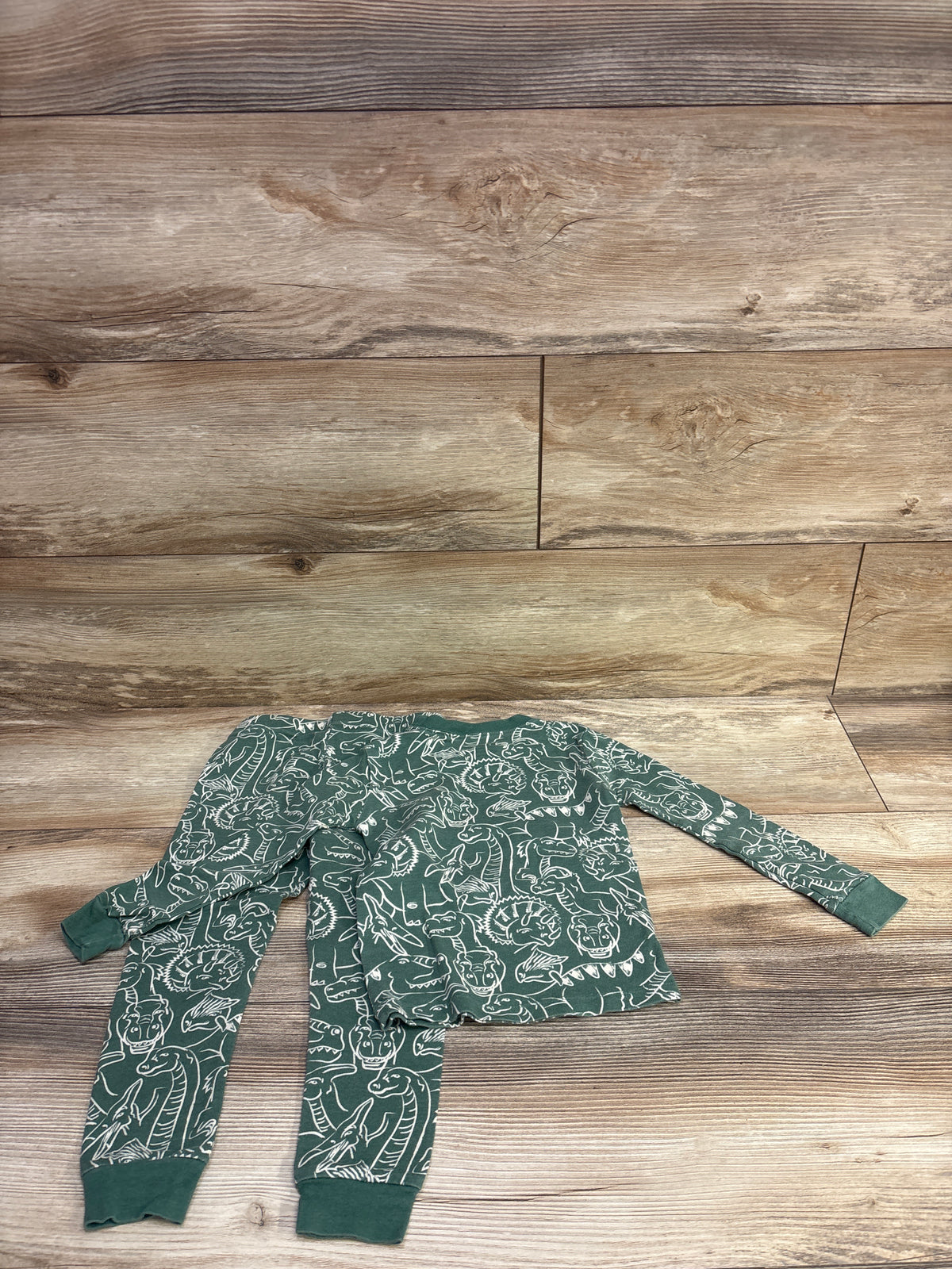 Member's Mark 2pc Pajama Set Green sz 3T