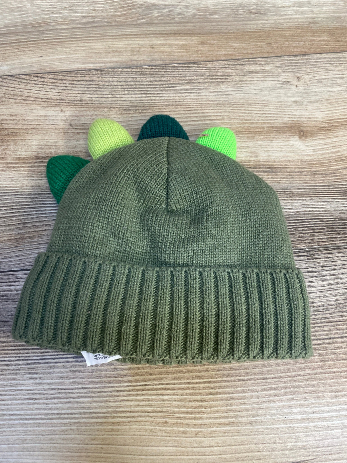 Cat & Jack Dino Knit Beanie Green sz 12-24m