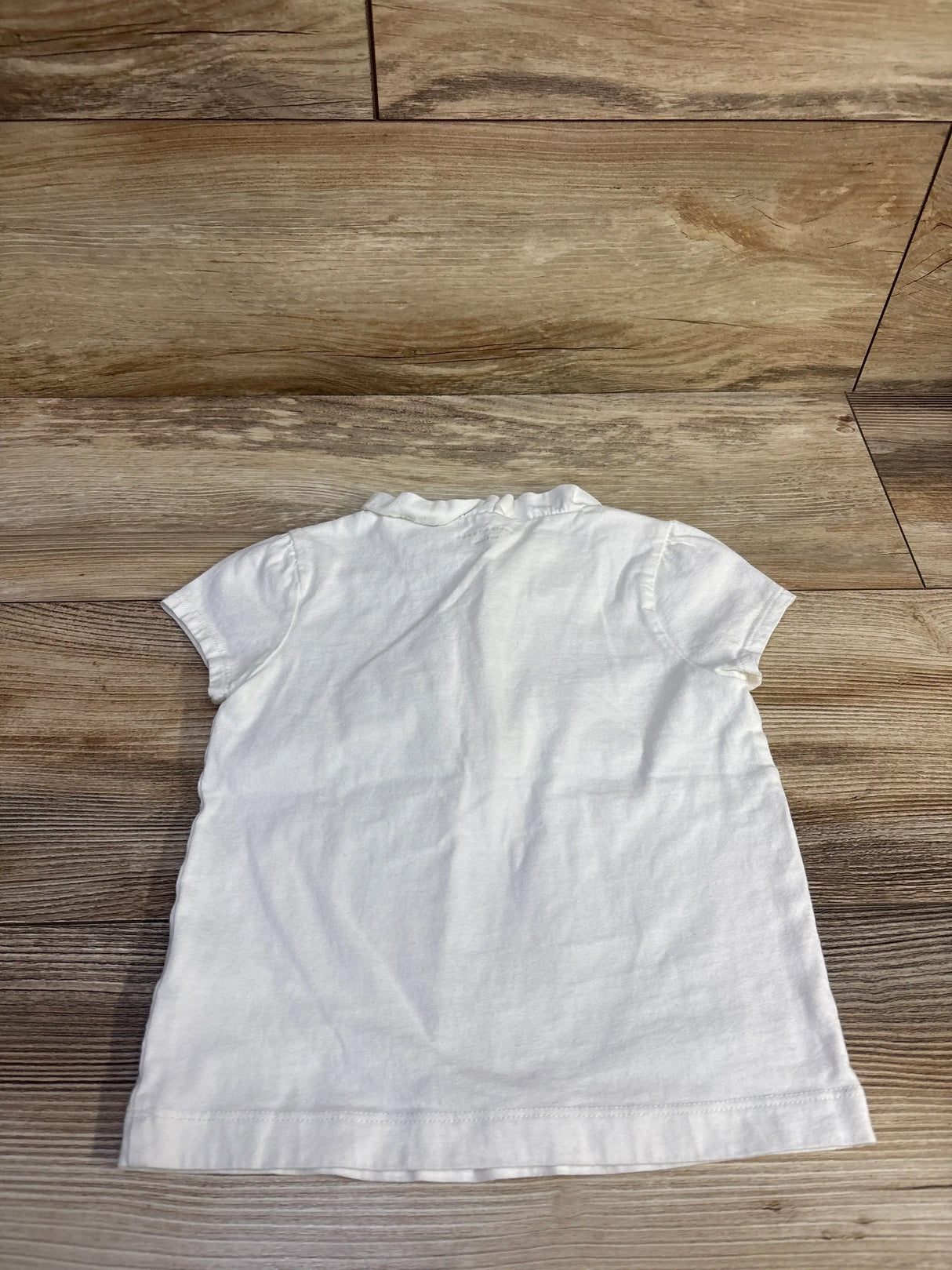 Janie & Jack Ruffle Henley Top White sz 4T