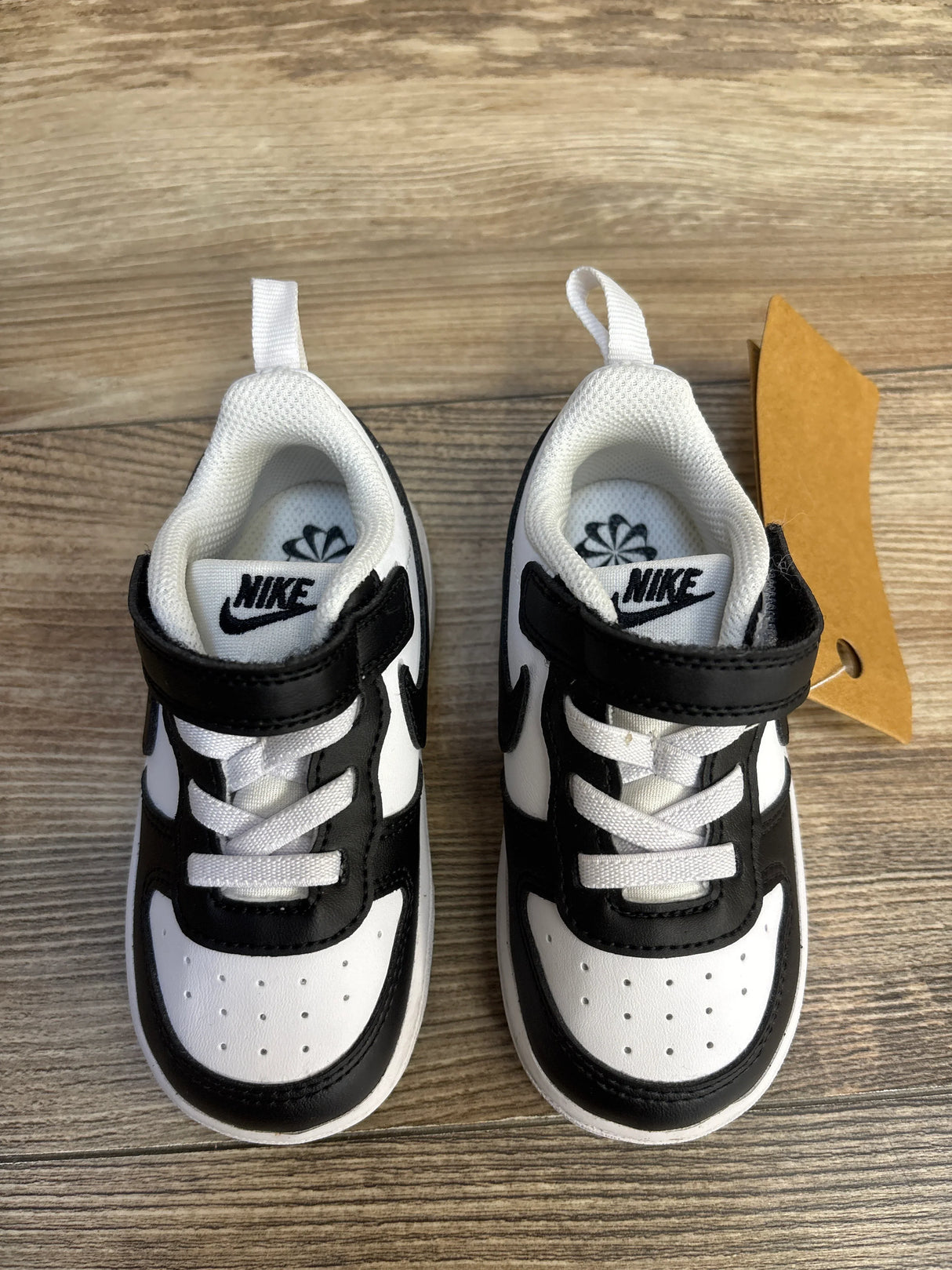 NEW Nike Court Borough Low Recraft TD 'Black White' Sneakers sz 7c