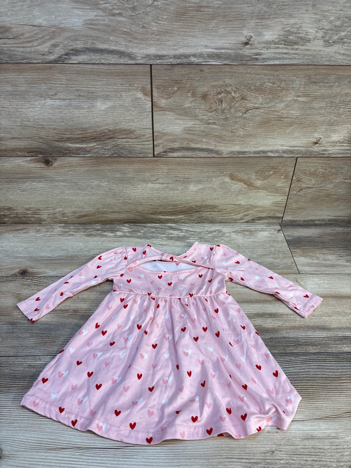 Picapino Heart Print Dress Pink sz 18m