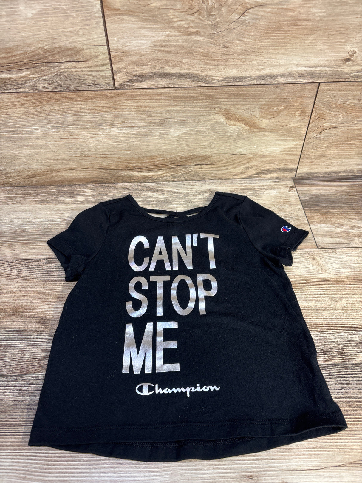 Champion Cant Stop Me Shirt Black sz 5/6T