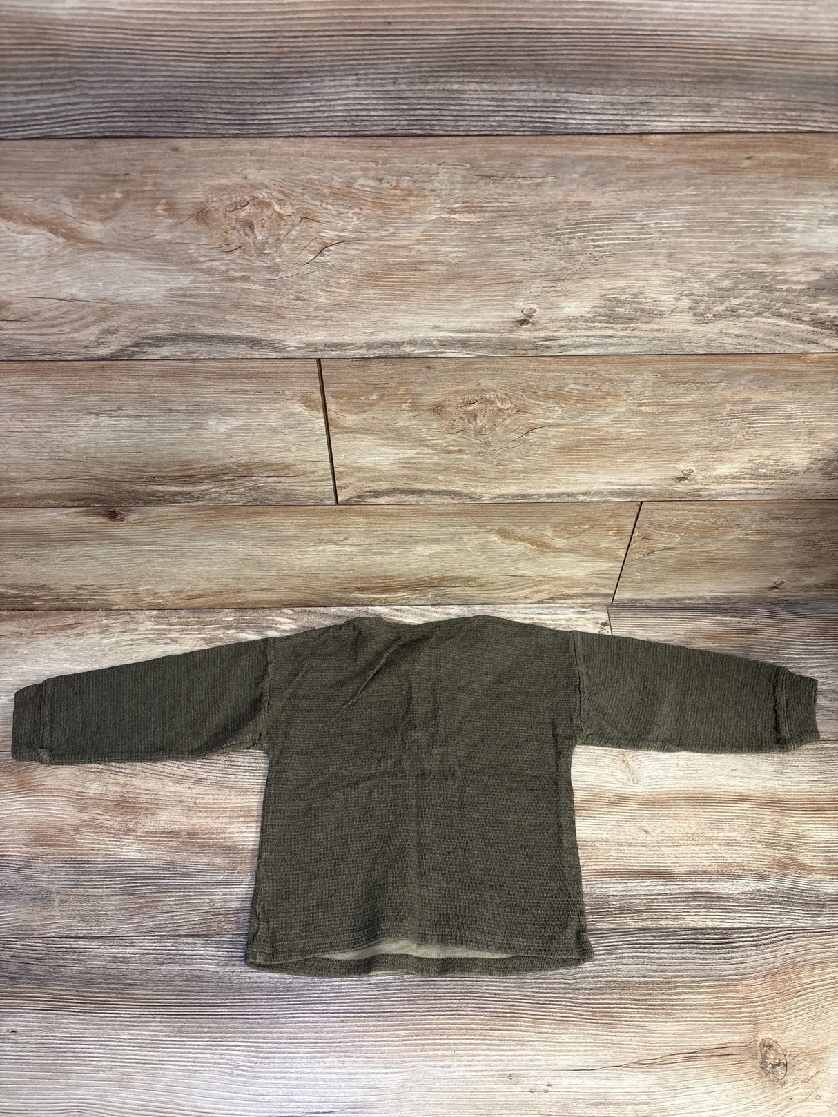 Easy Peasy Long Sleeve Henley Shirt Green sz 4T