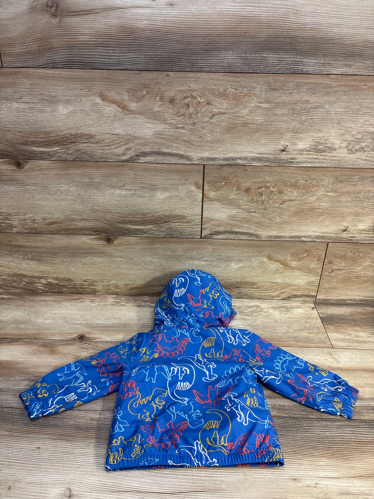 NEW Cat & Jack Dinosaur Windbreaker Jacket Blue sz 12m