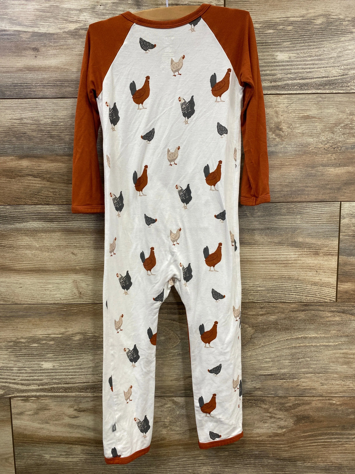 Kyte Baby Chick Longall Romper White sz 4T