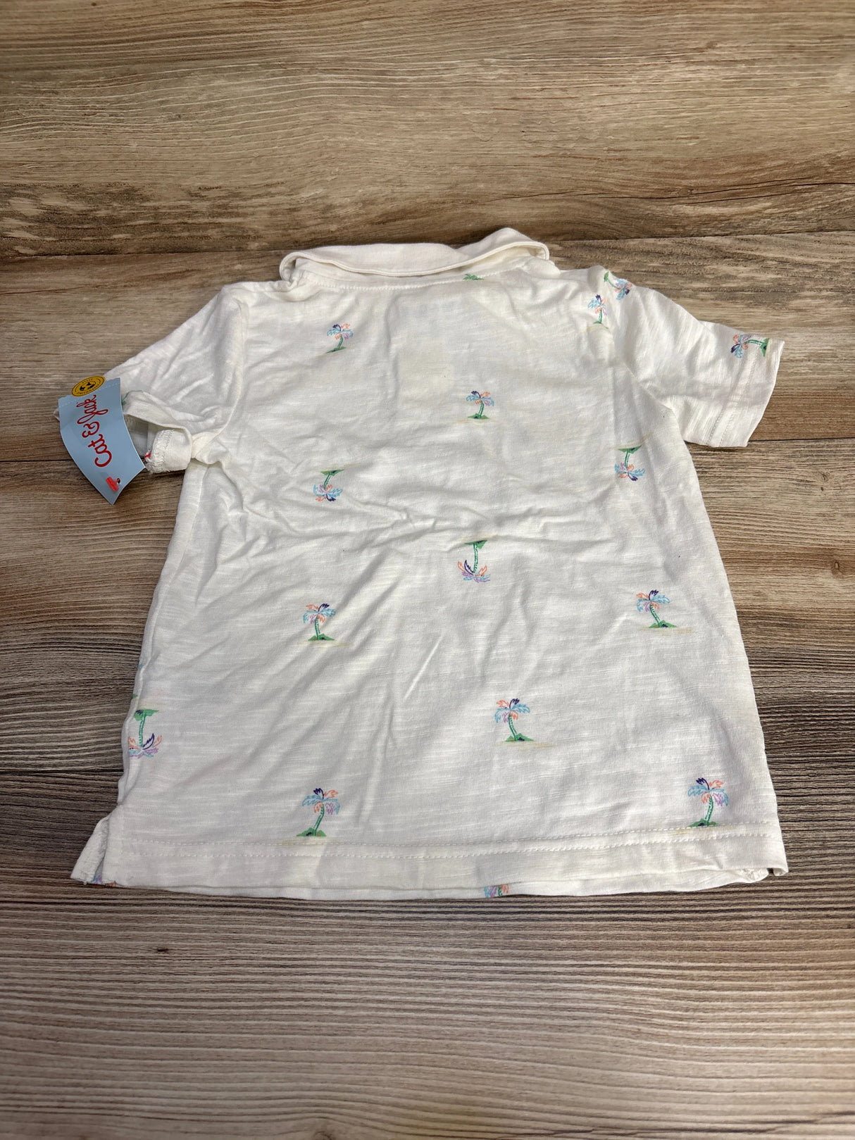 NEW Cat & Jack Polo Shirt White sz 3T - Me n Mommy To Be