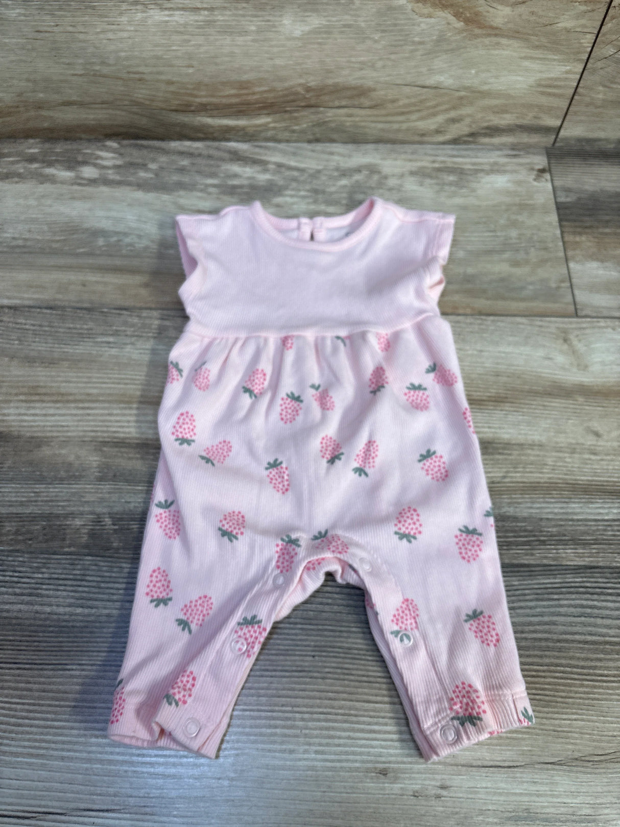 Just One You Ribbed Jumpsuit Pink sz Newborn