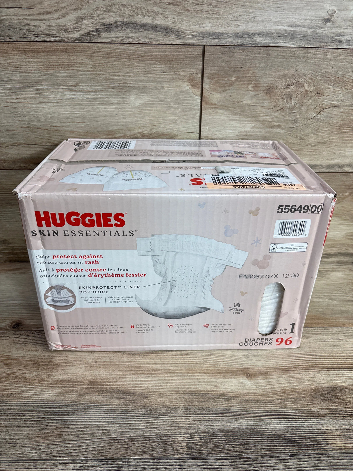 NEW Huggies Skin Essentials Diapers Size 1 96ct.