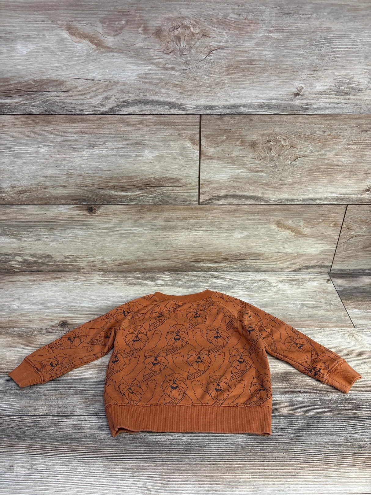 Baby Gap x Star Wars I Speak Wookie Pull Over Sweater Brown sz 12-18m