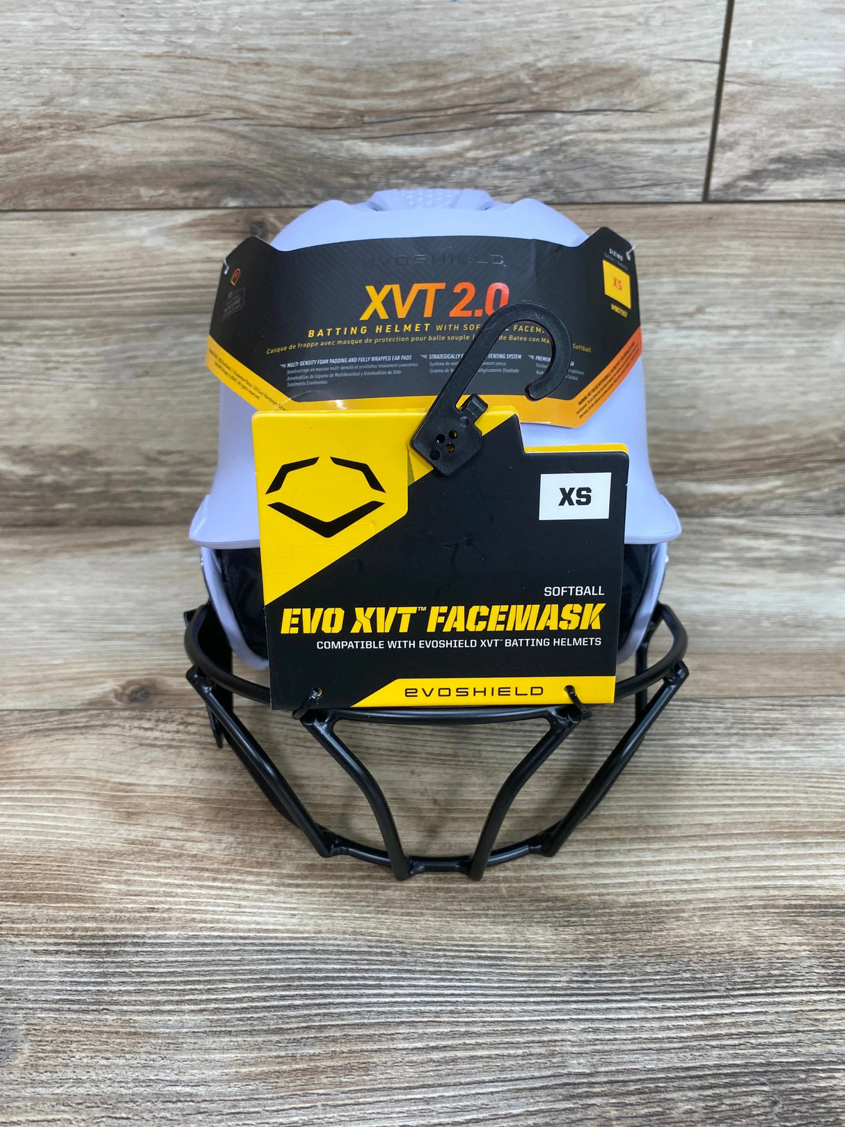 NEW Evoshield XVT 2.0 Matte Batting Helmet with Facemask White sz XS (6 1/2") - Me n Mommy To Be
