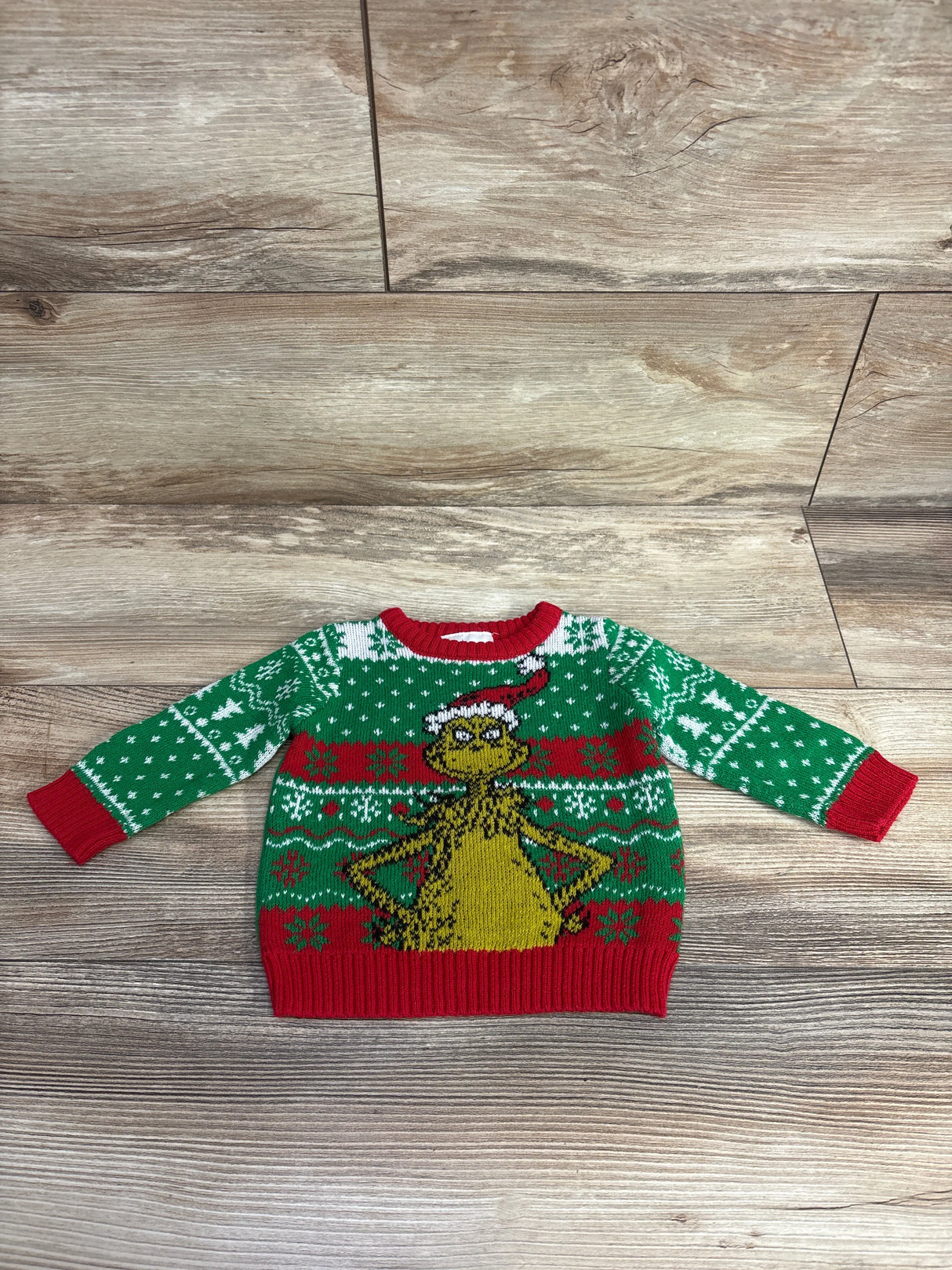 The Grinch Ugly Christmas Sweater Green sz 3-6m
