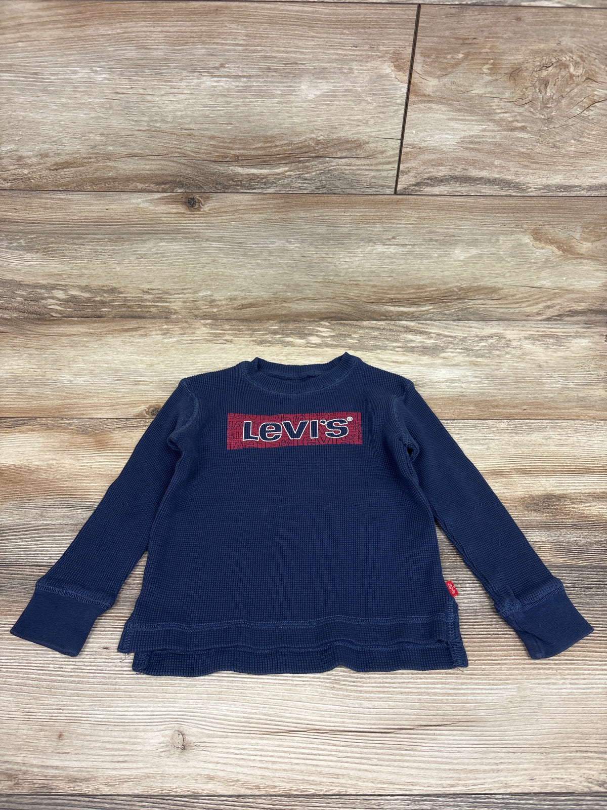 Levi's Waffle Knit Thermal Shirt Navy sz 3T