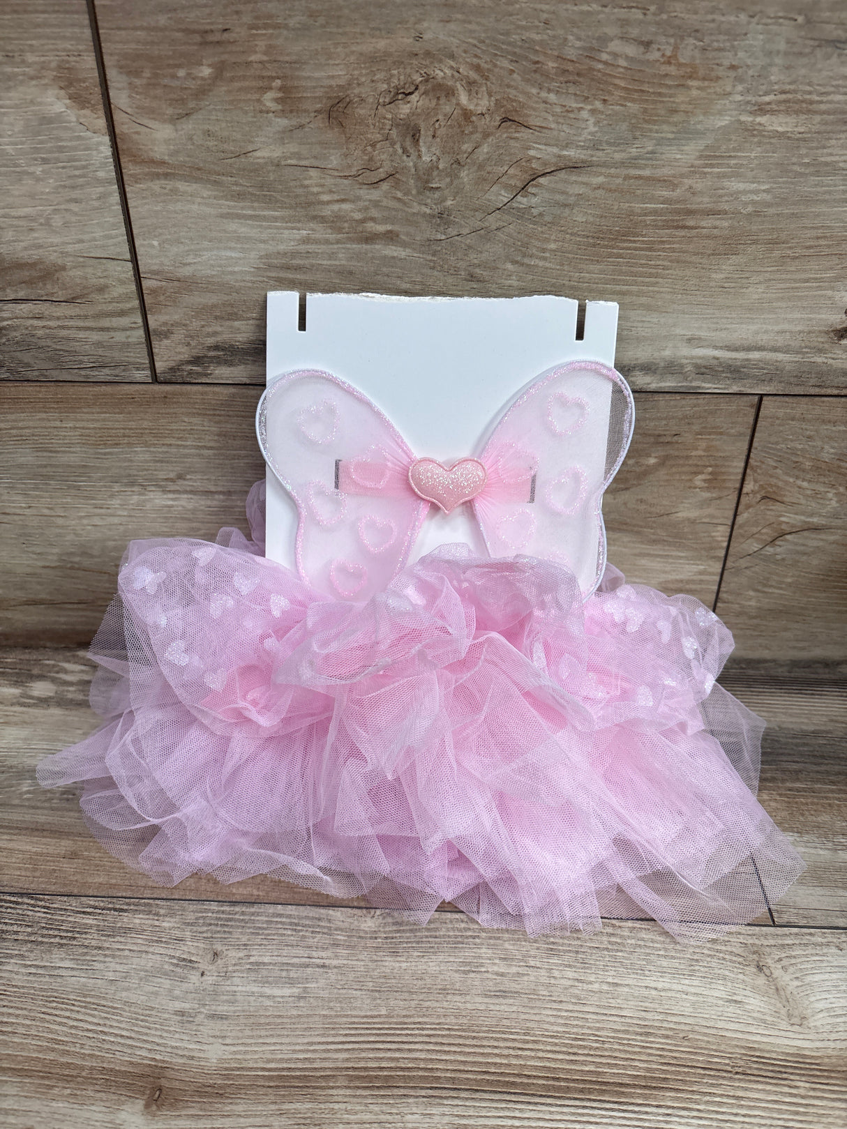 NEW 2pc Butterfly Wings & Tutu Accessory Set Pink One Size