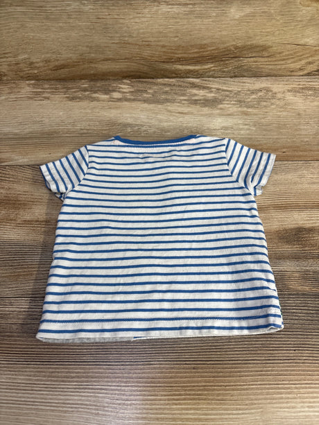 Baby Boden Striped Animals Shirt White sz 3-6m - Me n Mommy To Be