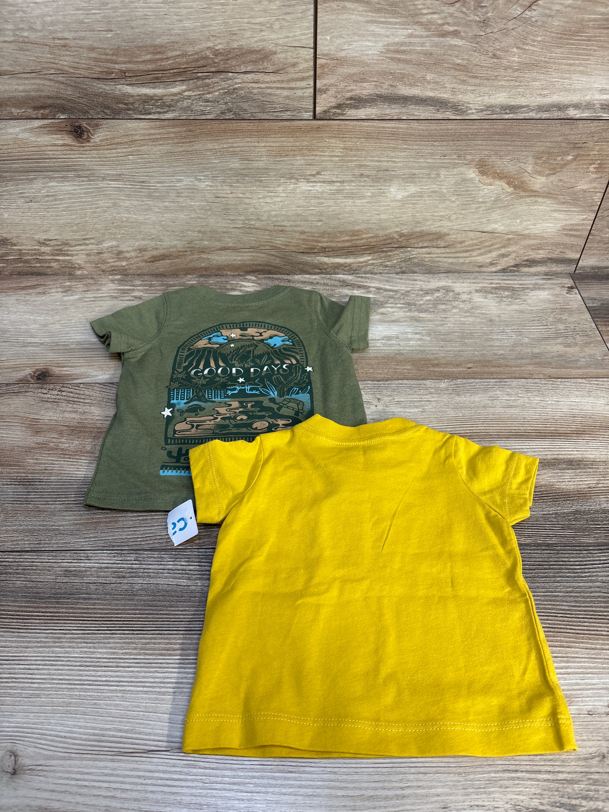 NEW Carter's Short Sleeve Shirts 2pk Yellow sz 3m