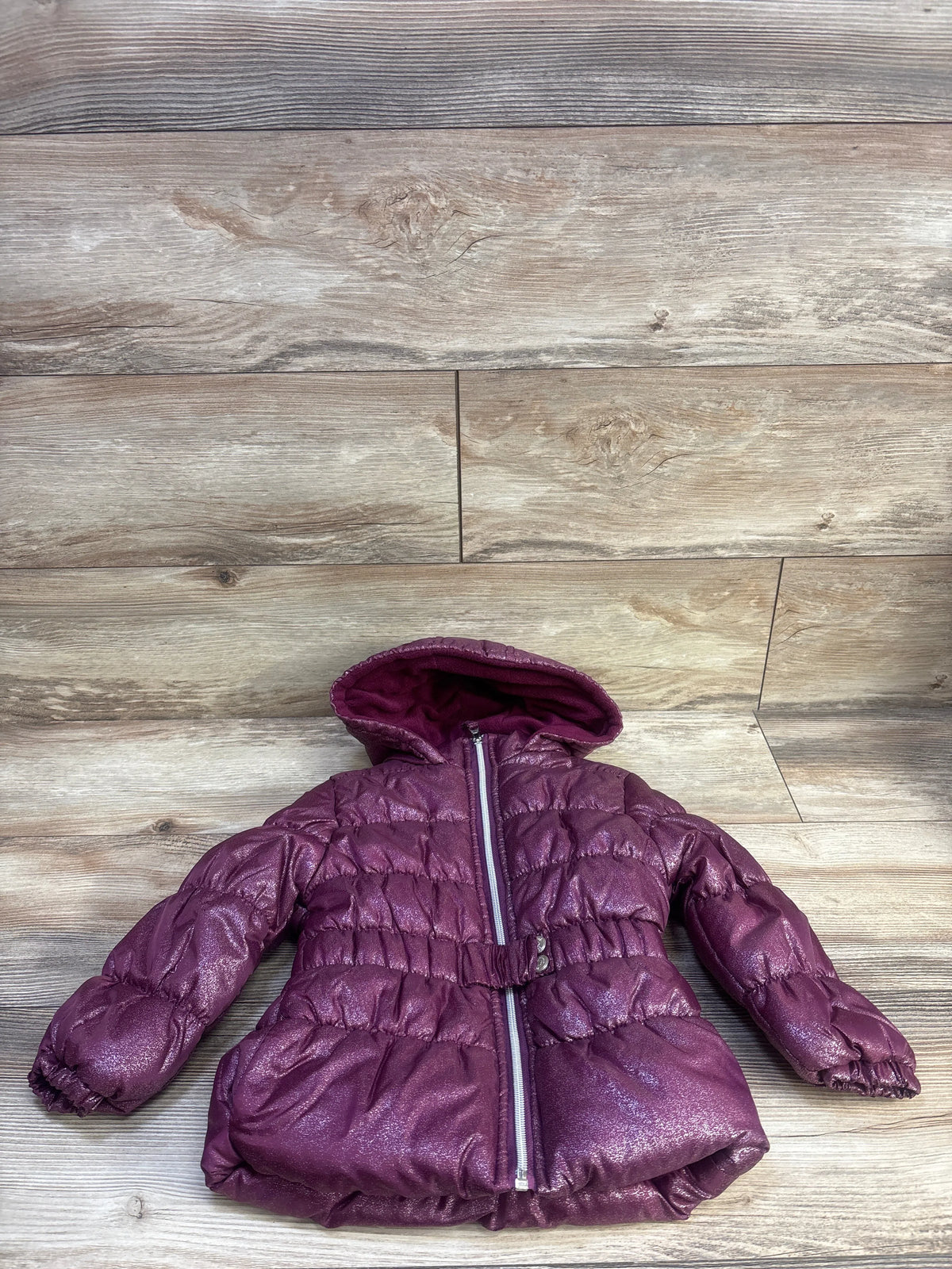 Pink Platinum Sparkly Puffer Jacket Purple sz 3T