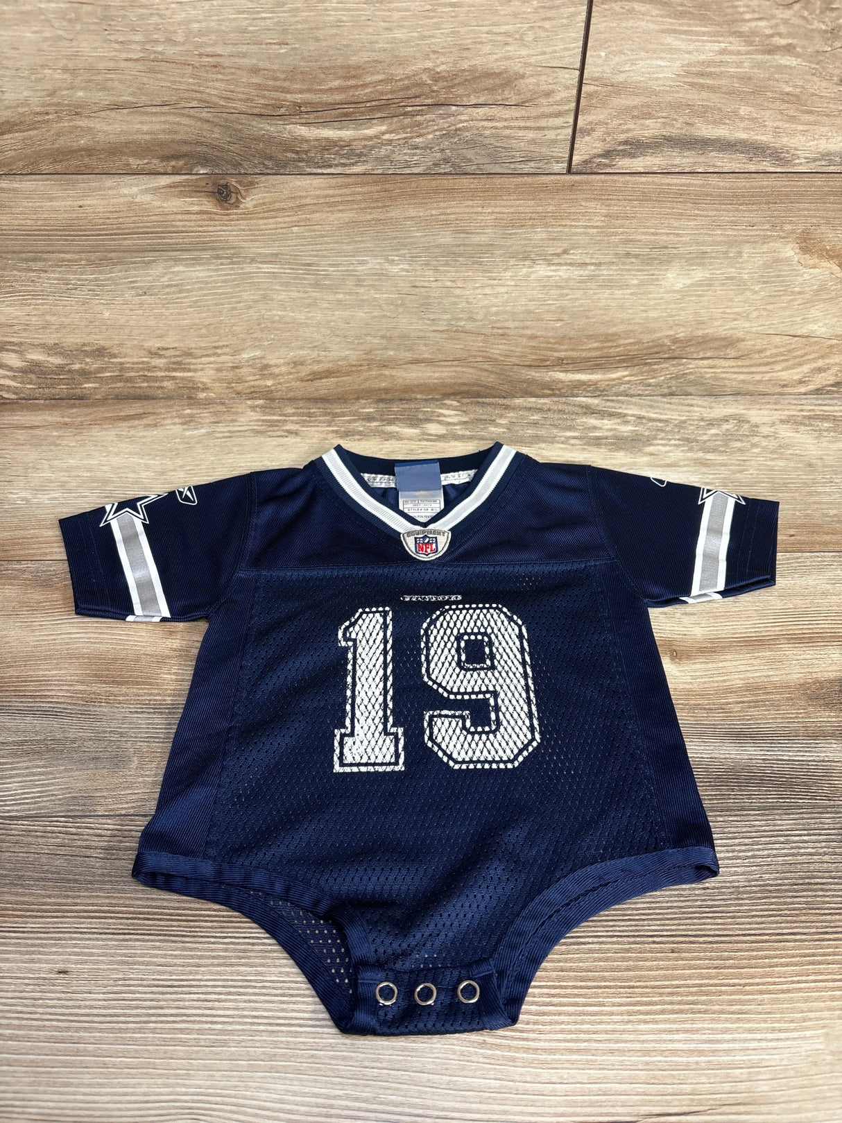NFL Dallas Cowboys Retired Miles Austen Jersey Bodysuit Blue sz 18m