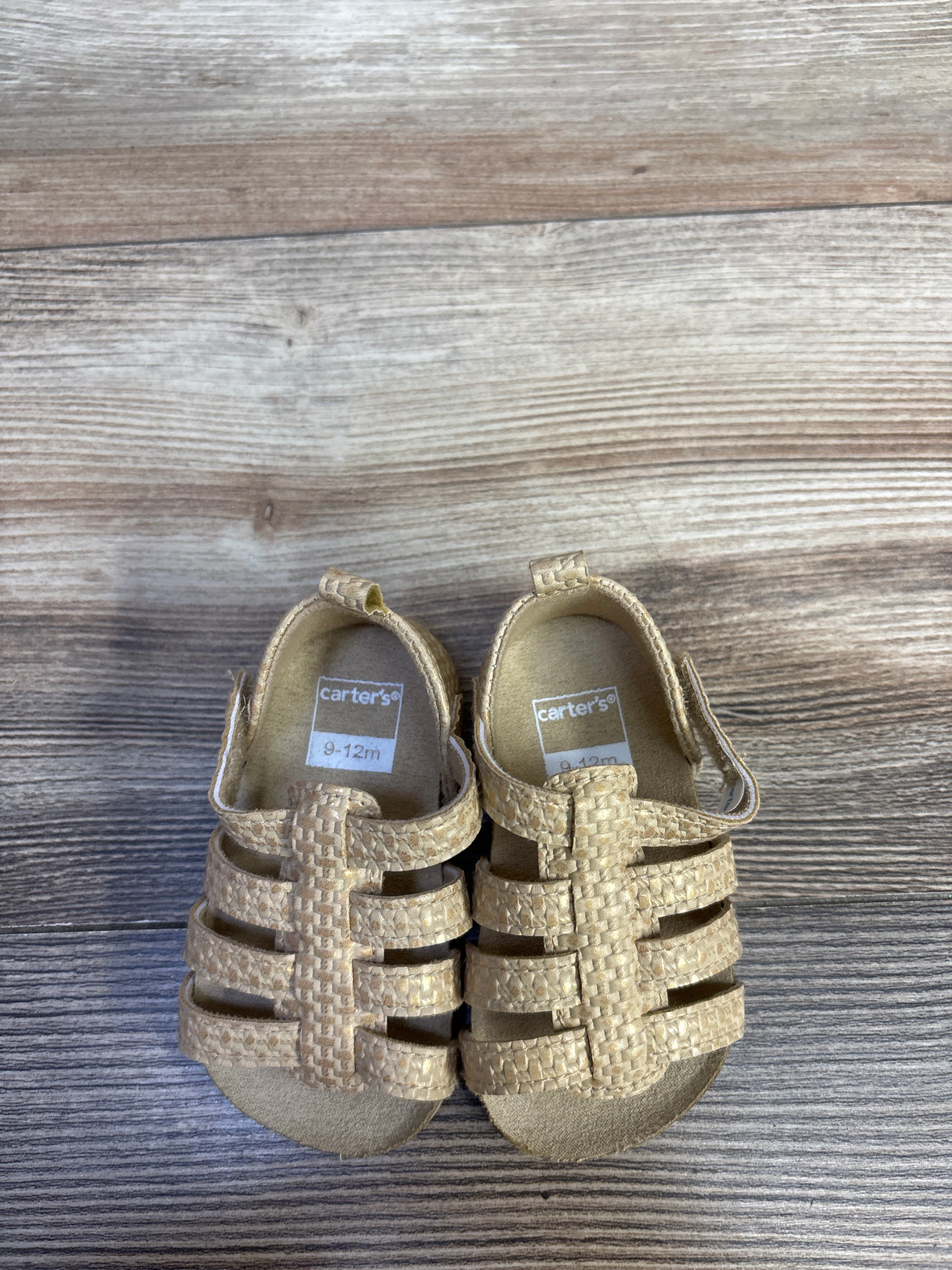 Carter's Strappy Sandals Beige sz 2/3c