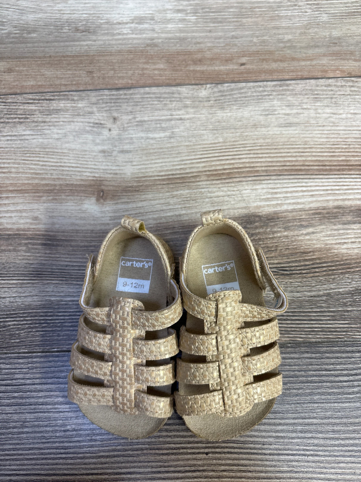 Carter's Strappy Sandals Beige sz 2/3c