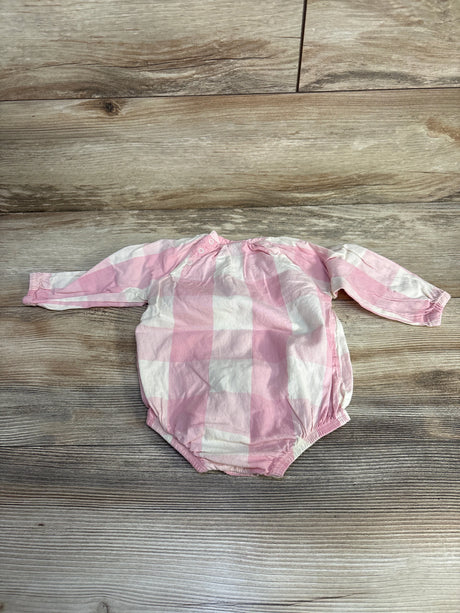 Nature Baby Gingham Meadow Bodysuit Pink sz 3-6m - Me n Mommy To Be