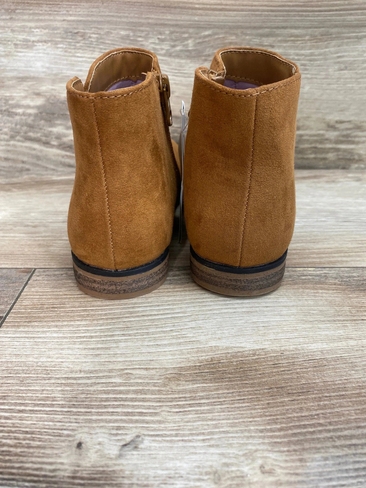 NEW Cat & Jack Girls' Opal Zipper Boots Cognac Sz 1Y - Me n Mommy To Be