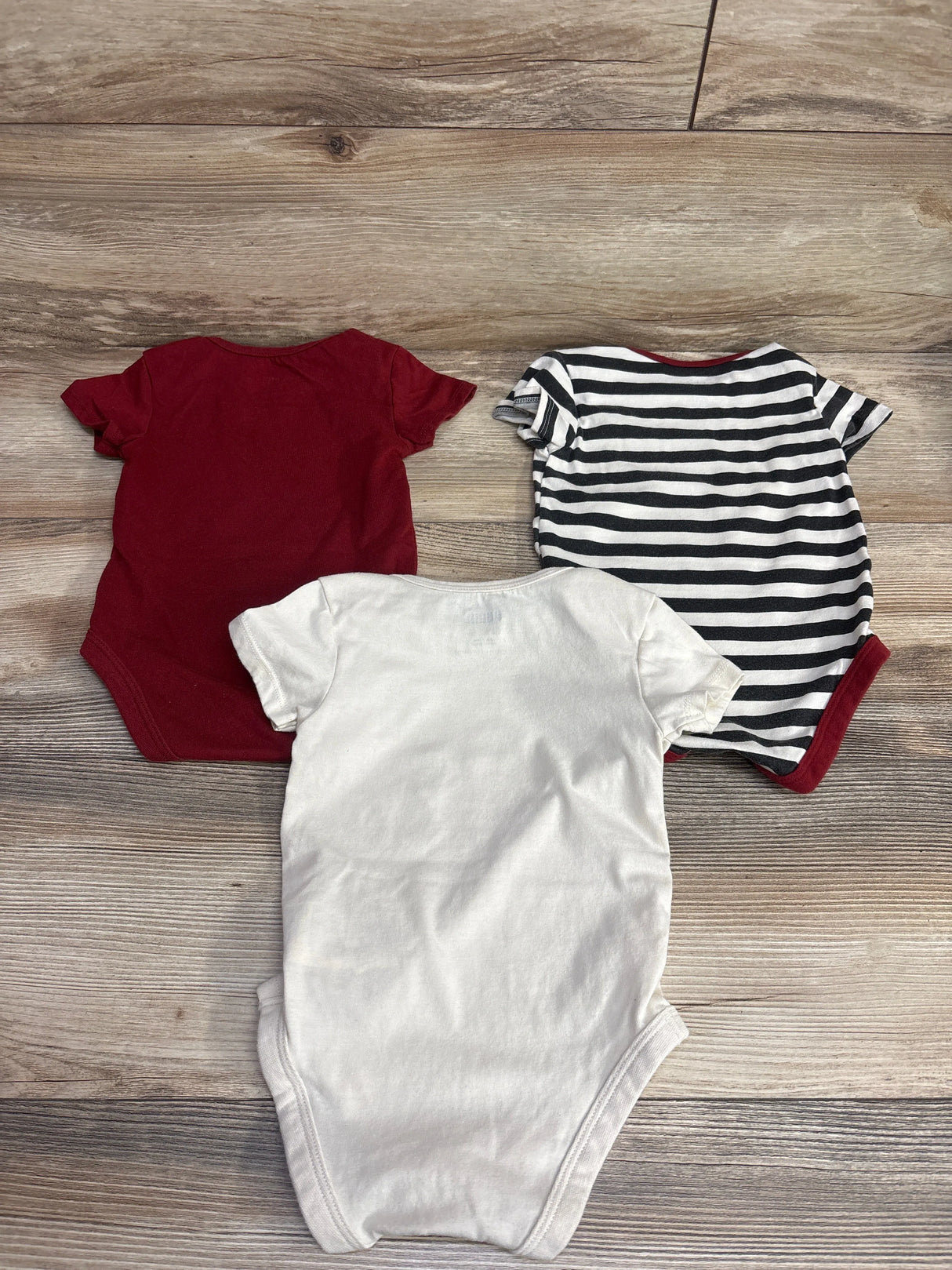 Puma 3pk Logo Bodysuit Set Burgundy sz 12m