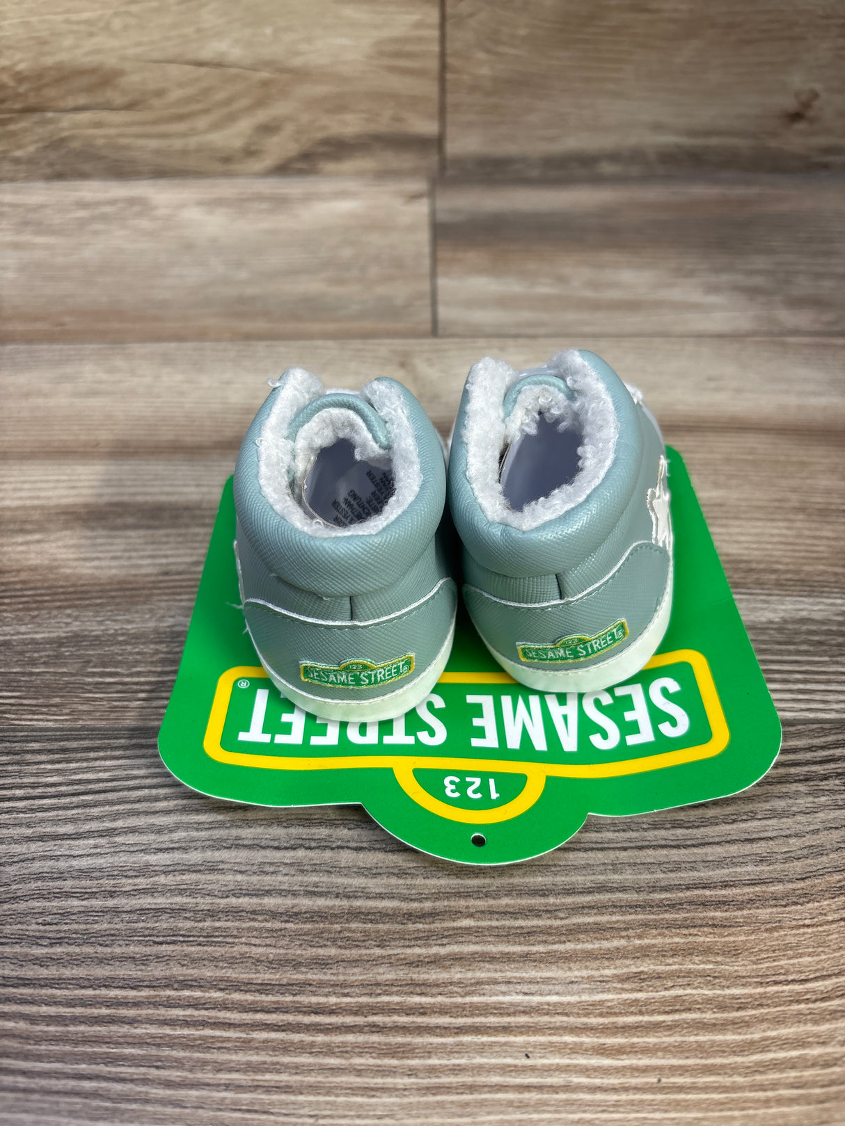 NEW Sesame Street High Top Soft Sole Shoes Blue sz 2c